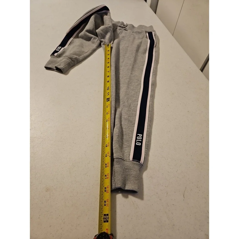 Polo Ralph Lauren Girl's Gray Jogger‎ Pants Sweats Size M (8-10) Pockets (A1153)